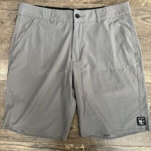 Vans Men's Vanphibian 9.5" Quick Dry Swim Board Shorts - Grey - Size 36 Vacation